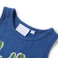 Kinder-Tanktop Dunkelblau Melange 116