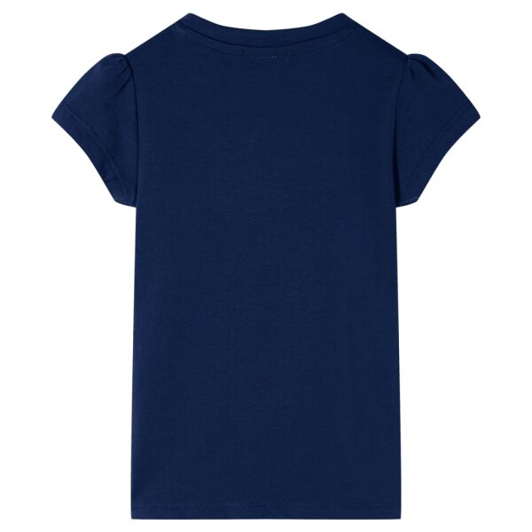 Kinder-T-Shirt Marineblau 92