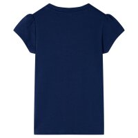 Kinder-T-Shirt Marineblau 92