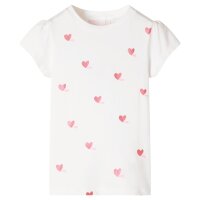 Kinder-T-Shirt Ecru 104