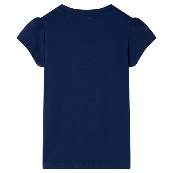 Kinder-T-Shirt Marineblau 116