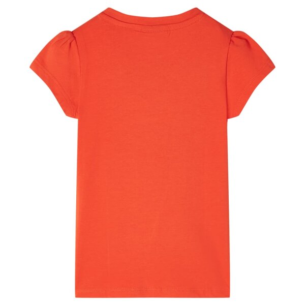 Kinder-T-Shirt Dunkelorange 140