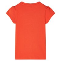 Kinder-T-Shirt Dunkelorange 140