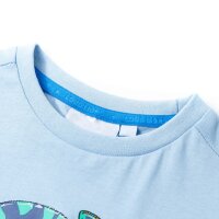 Kinder-Kurzarmshirt Hellblau 140