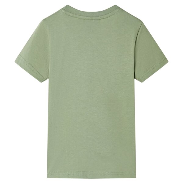 Kinder-Kurzarmshirt Hellkhaki 128