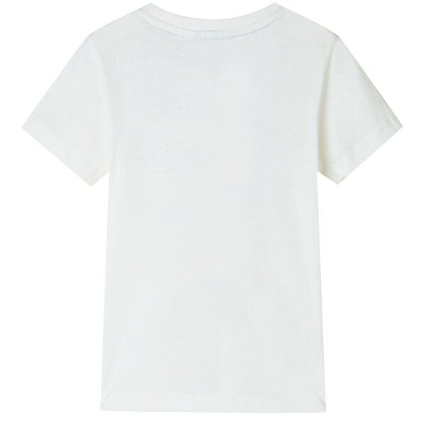 Kinder-T-Shirt Ecru 128