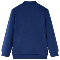 Kinder-Sweatshirt mit Reißverschluss Marineblau 104