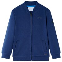 Kinder-Sweatshirt mit Reißverschluss Marineblau 128