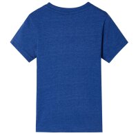 Kinder-T-Shirt Dunkelblau Melange 104