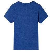 Kinder-T-Shirt Dunkelblau Melange 128