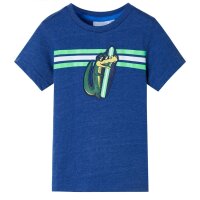 Kinder-T-Shirt Dunkelblau Melange 128