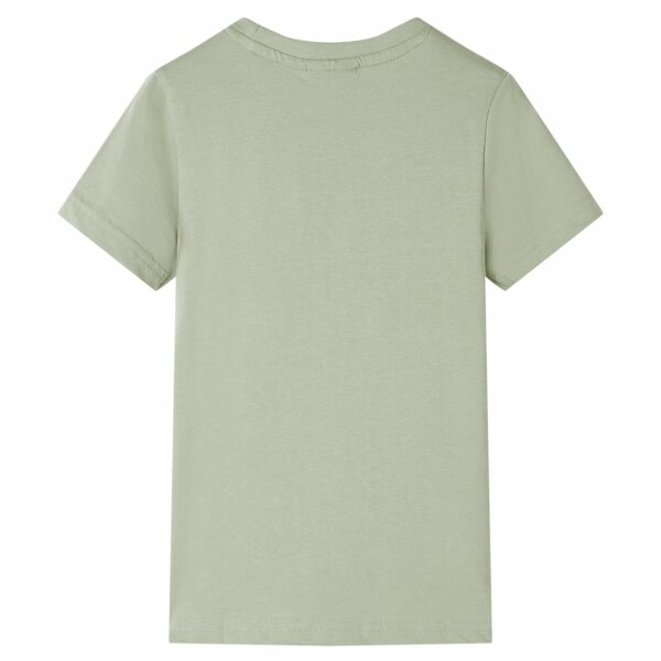 Kinder-Kurzarmshirt Hellkhaki 128