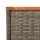 vidaXL Garten-Beistelltisch mit Holzplatte Grau 58x27,5x55 cm Rattan