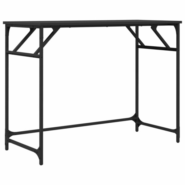 vidaXL Schreibtisch Schwarz 100x45x76 cm Holzwerkstoff und Stahl