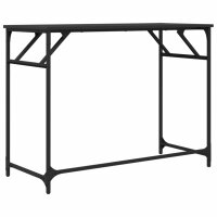 vidaXL Schreibtisch Schwarz 100x45x76 cm Holzwerkstoff und Stahl