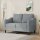 vidaXL 2-Sitzer-Sofa Hellgrau 120 cm Stoff