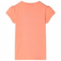 Kinder-T-Shirt Neonorange 140