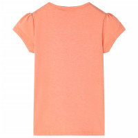 Kinder-T-Shirt Neonorange 140