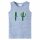 Kinder-Tanktop Blau Melange 104