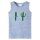 Kinder-Tanktop Blau Melange 128