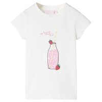 Kinder-T-Shirt Ecru 128