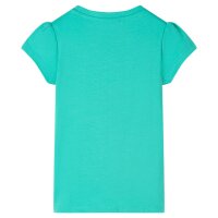 Kinder-T-Shirt Minzgr&uuml;n 128