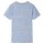 Kinder-Kurzarmshirt Blau Melange 116