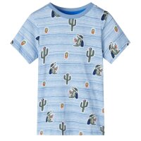 Kinder-T-Shirt Blaumischung 116