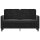 vidaXL 2-Sitzer-Sofa Schwarz 120 cm Samt