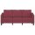 vidaXL 3-Sitzer-Sofa Weinrot 180 cm Stoff