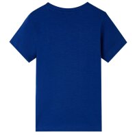 Kinder-Kurzarmshirt Dunkelblau 128