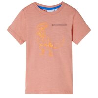 Kinder-Kurzarmshirt Hellorange 104