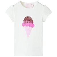 Kinder-T-Shirt Ecru 128