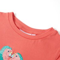 Kinder-T-Shirt Korallenrosa 92