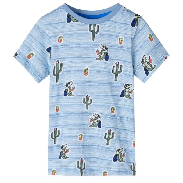 Kinder-T-Shirt Blaumischung 104