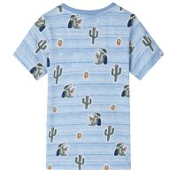 Kinder-T-Shirt Blaumischung 104