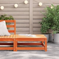 vidaXL Gartenhocker Wachsbraun 70x70x30 cm Massivholz Kiefer