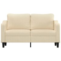 vidaXL 2-Sitzer-Sofa Creme 140 cm Stoff