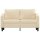 vidaXL 2-Sitzer-Sofa Creme 140 cm Stoff