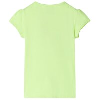 Kinder-T-Shirt Neongelb 116