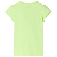 Kinder-T-Shirt Neongelb 140