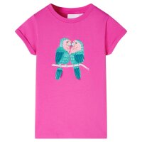 Kinder-T-Shirt Dunkelrosa 92