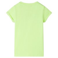 Kinder-T-Shirt Neongelb 128