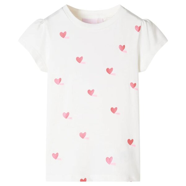 Kinder-T-Shirt Ecru 116