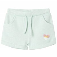 Kindershorts mit Kordelzug Helles Minzgrün 140