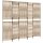 vidaXL Paravent 5-tlg. Beige Poly Rattan