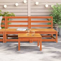 vidaXL Gartensofas ohne Armlehnen 2 Stk. Wachsbraun Massivholz Kiefer