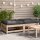 vidaXL Gartenhocker mit Kissen 2 Stk. Massivholz Kiefer