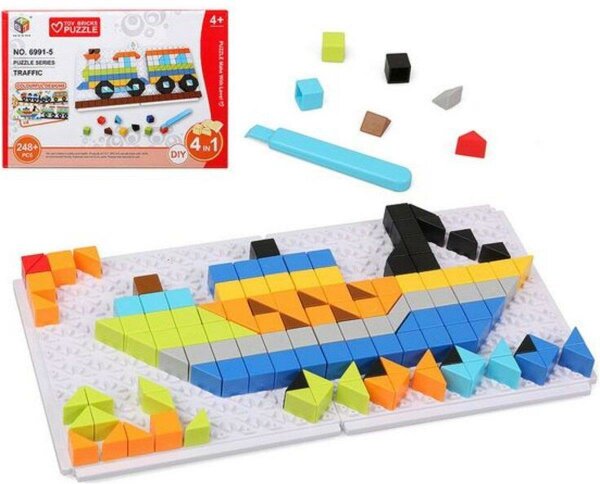 Puzzle Diy Bausteine Traffic 6 in 1 (248 pcs)