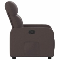 vidaXL Relaxsessel Dunkelbraun Stoff